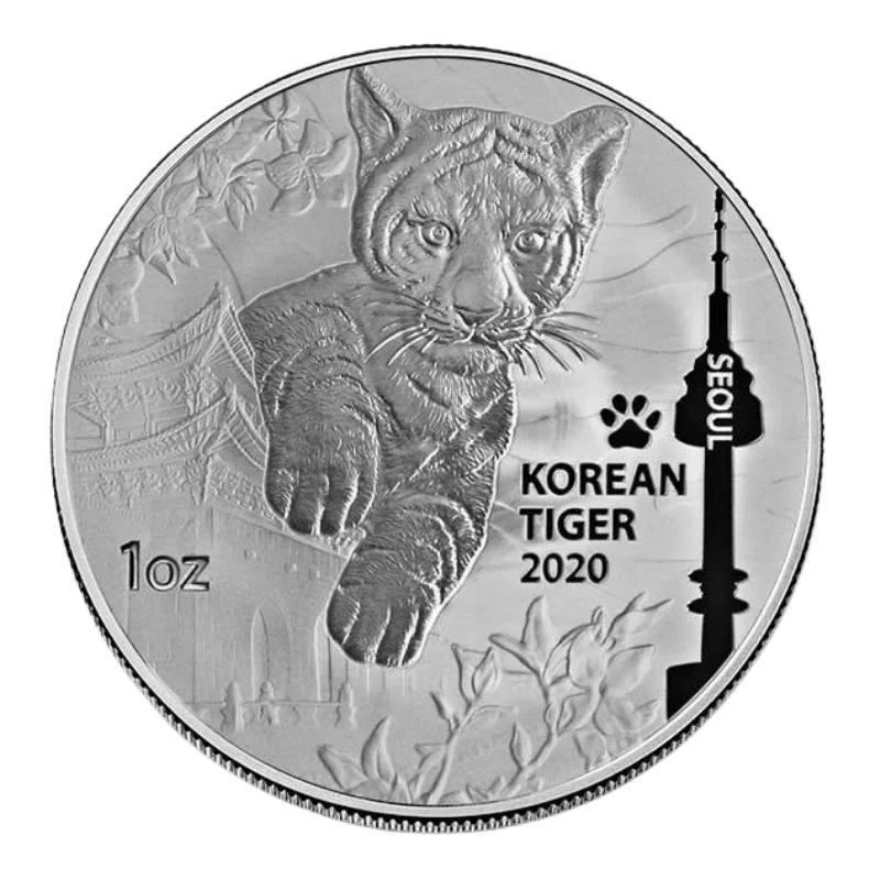 Korean Tiger Silver Coin 1 Oz 2020