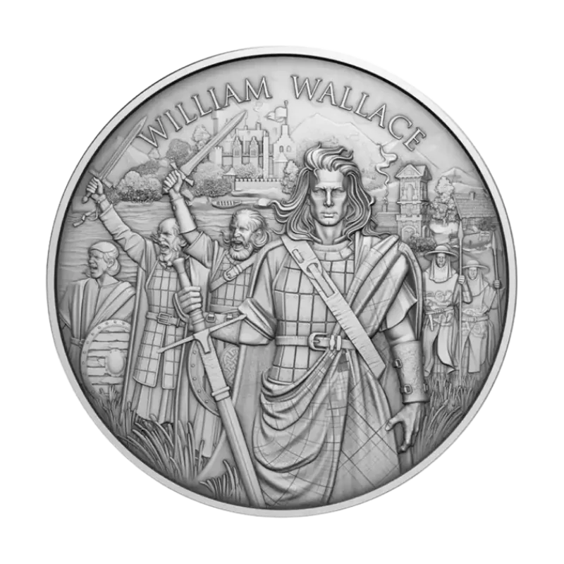 Legendary Warriors - William Wallace Silver Coin 1 Oz 2026