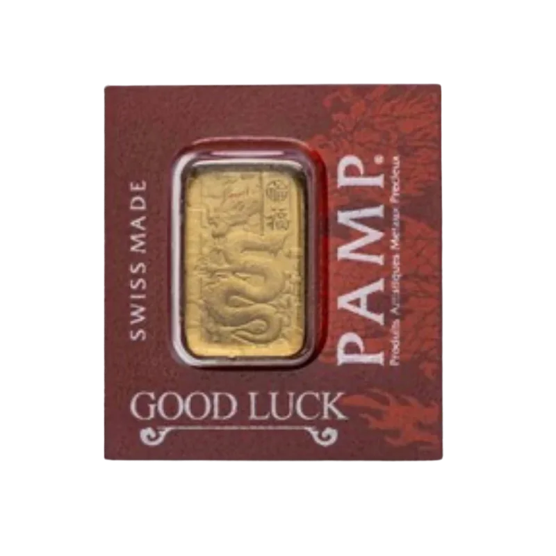 Suisse Pamp - Good Luck Dragon Gold Bar 1 Gram