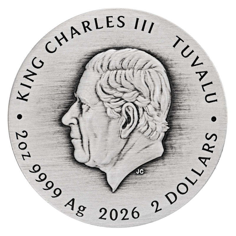 DUNE® Tuvalu Scourge of the Desert Sea Silver Color Coin Antiqued 2 Oz 2026
