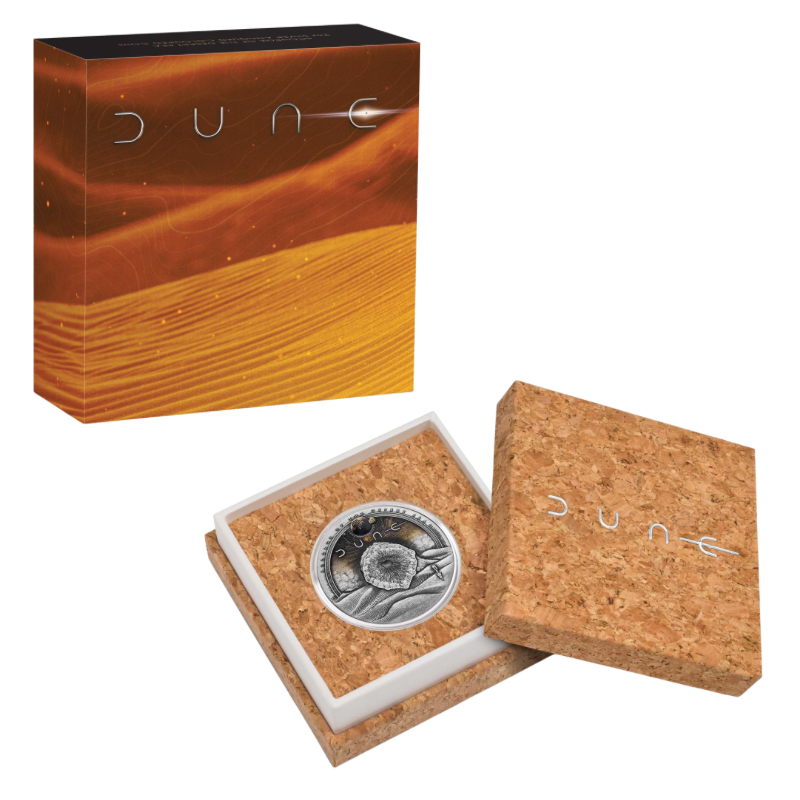 DUNE® Tuvalu Scourge of the Desert Sea Silver Color Coin Antiqued 2 Oz 2026