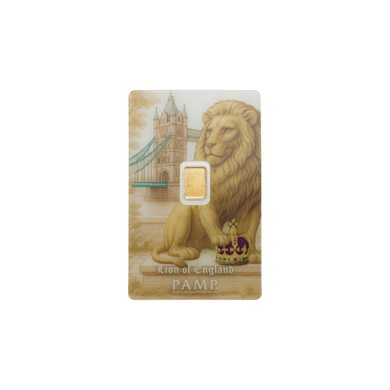 Suisse Pamp – Lion of England Gold Bar 0.5 Gram
