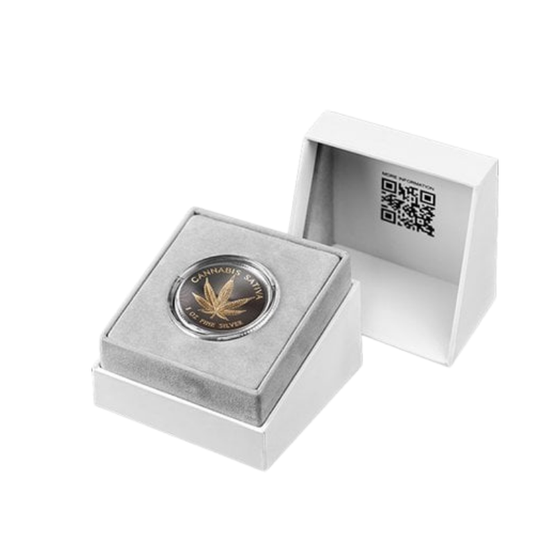 United Crypto States – Cannabis Sativa Silver Gilded Ruthenium Coin 1 Oz 2026