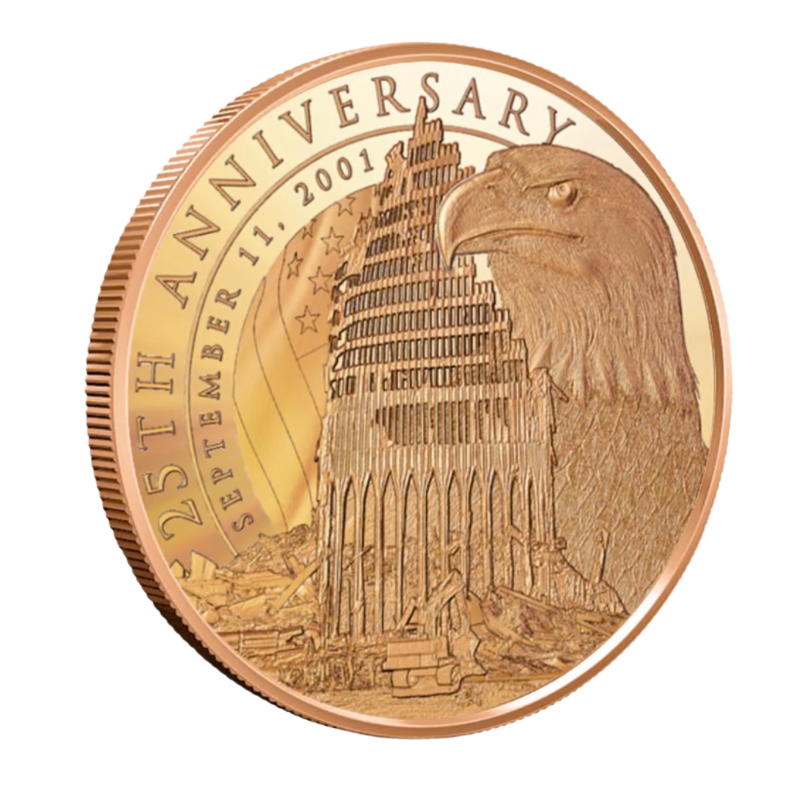 25th Anniversary Of 9/11 Copper Coin 1 AVDP Oz 2026