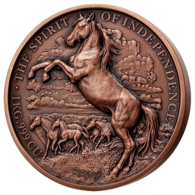 Giant Copper - Mustang – The Spirit Of Independence Copper Coin 1 Kilo 2026