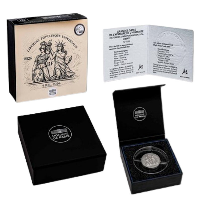 History of American Independence - Liberty Silver Coin 2 Oz 2026