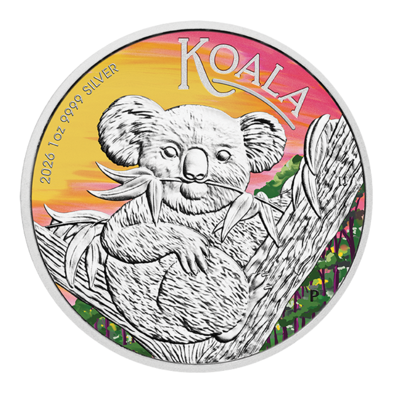 Australian Koala Silver Color Coin 1 Oz 2026 (In Card)