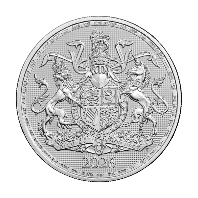 Britannia Royal Arms Silver Coin 1 Oz 2026