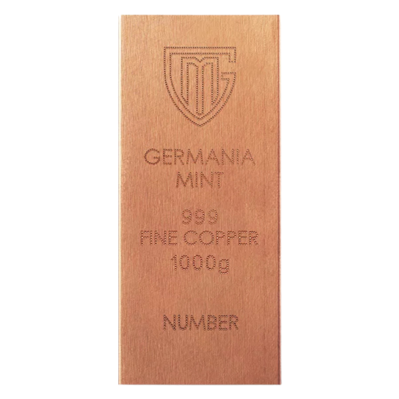 Germania Mint Copper Raw Bar 1 kg