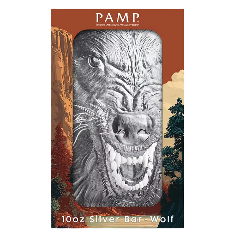 Into The Wild - American Wolf Silver Coin 10 Oz 2026 (In Card)
