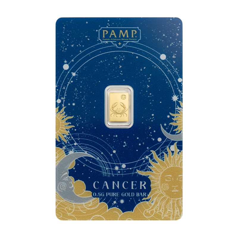 Suisse Pamp Zodiac – Cancer Gold Bar 0.5 Gram