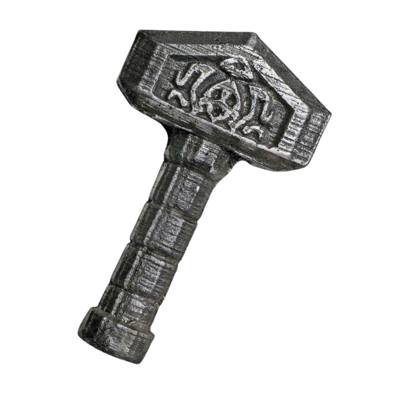 Viking Hammer Hand Poured Silver Bar 2 Oz