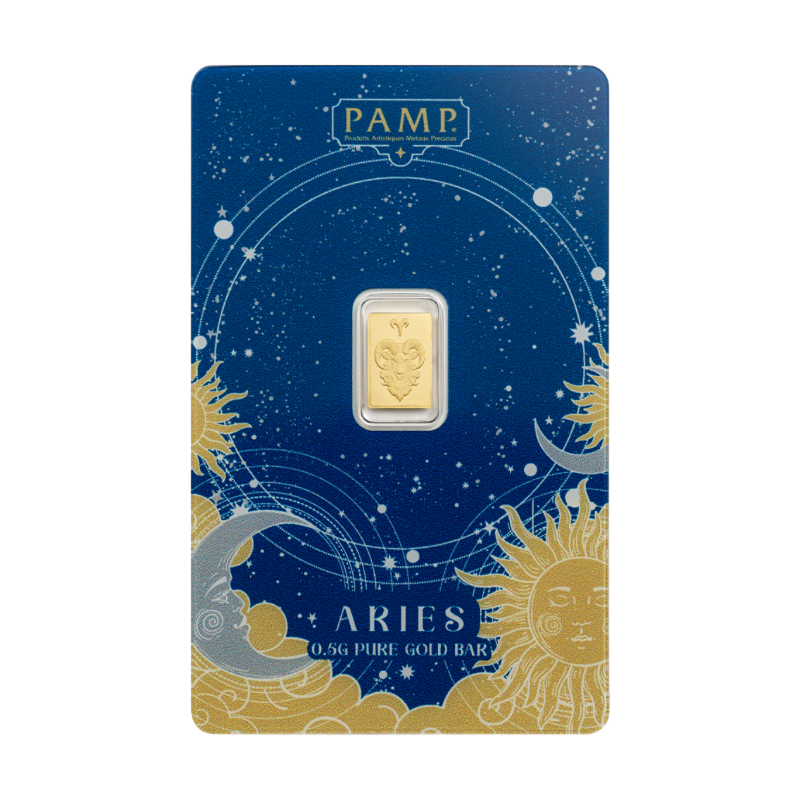 Suisse Pamp Zodiac – Aries Gold Bar 0.5 Gram
