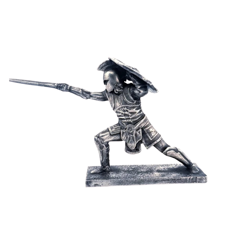 Achilies Statue Hand Poured Silver Bar 3 Oz