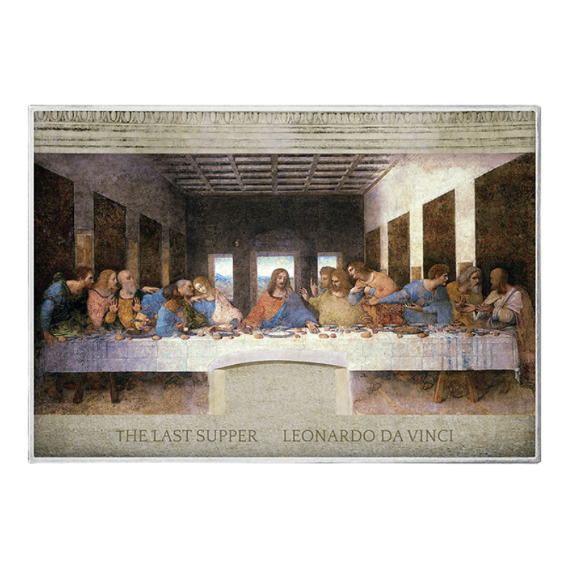 Art Gallery - The Last Supper, Leonardo da Vinci Silver Color Foil Proof 1 Oz 2026