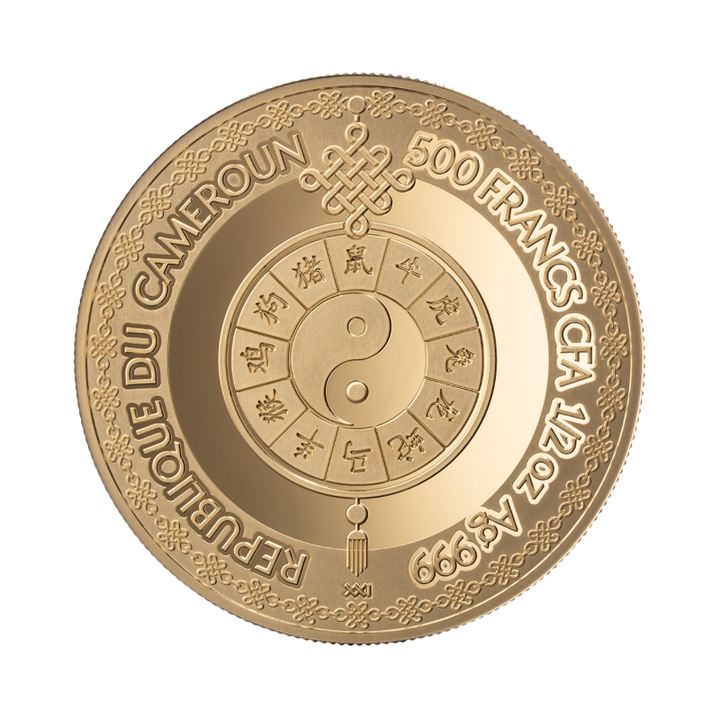 Lunar Zodiac Golden Collection - Year of the Goat Silver Color Gilded Coin Proof 12 Oz 2026