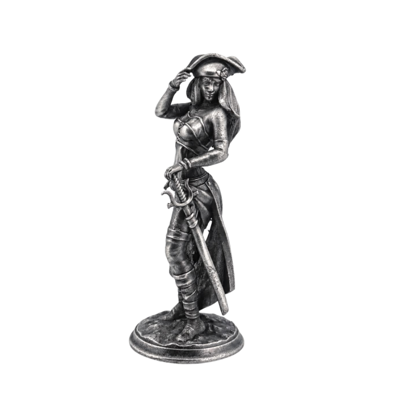 Pirat Mary Statue Hand Poured Silver Bar 3 Oz