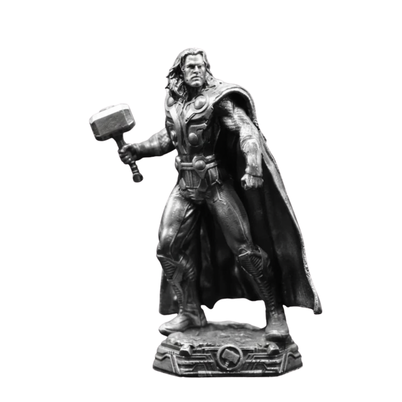Thor Statue Hand Poured Silver Bar 5 Oz