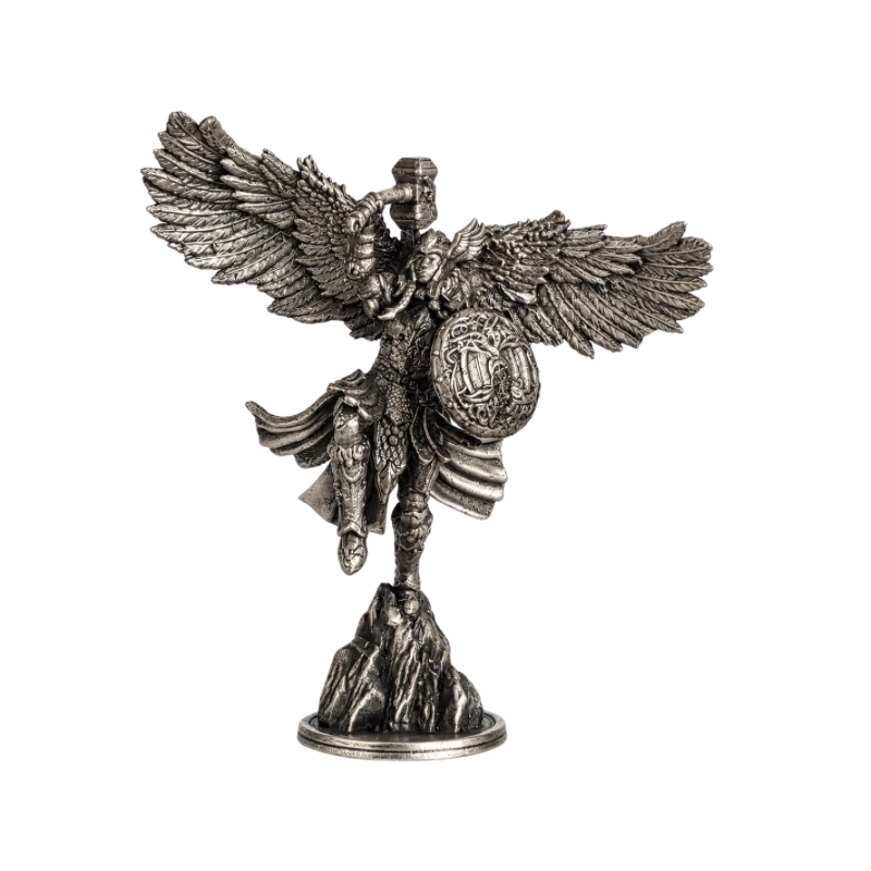 Valkyrie Statue Hand Poured Silver Bar 2 Oz