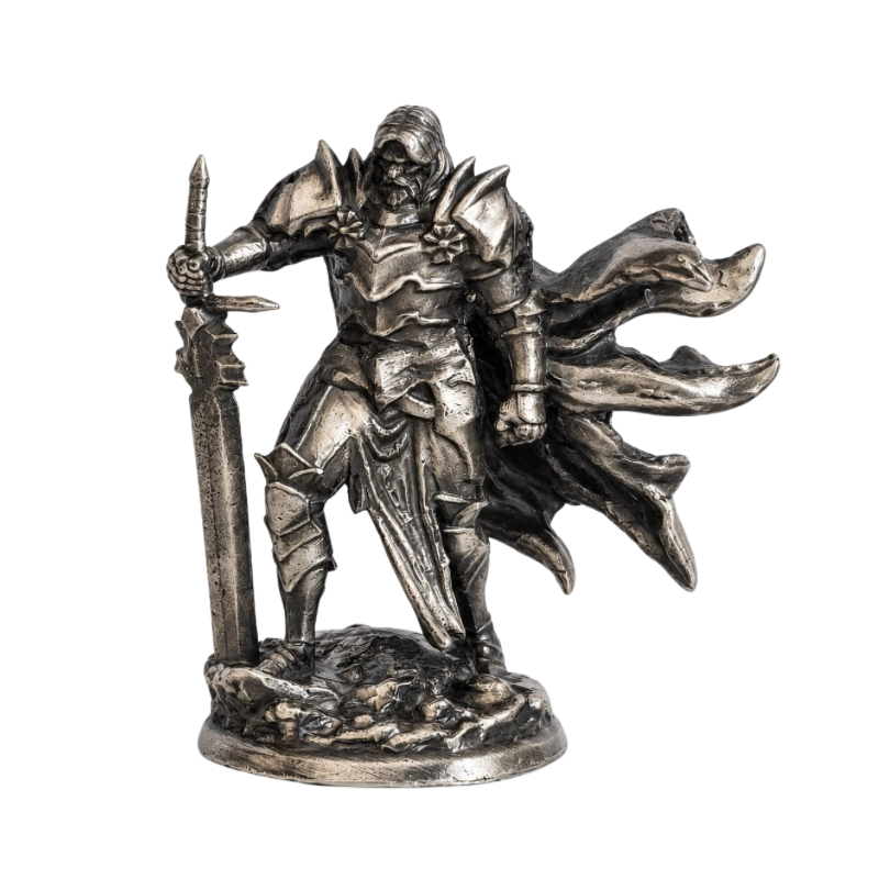 General Of War Statue Hand Poured Silver Bar 3 Oz