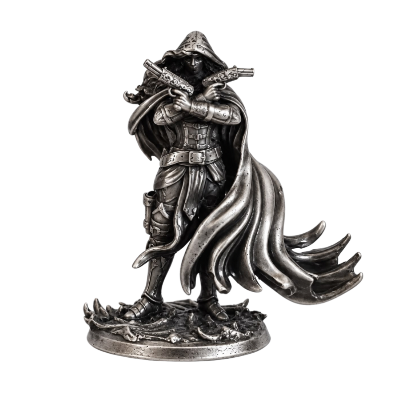 Lirey, Spectral Whisper Statue Hand Poured Silver Bar 3 Oz